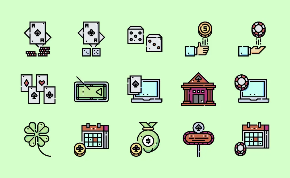 Casino Vector Icons