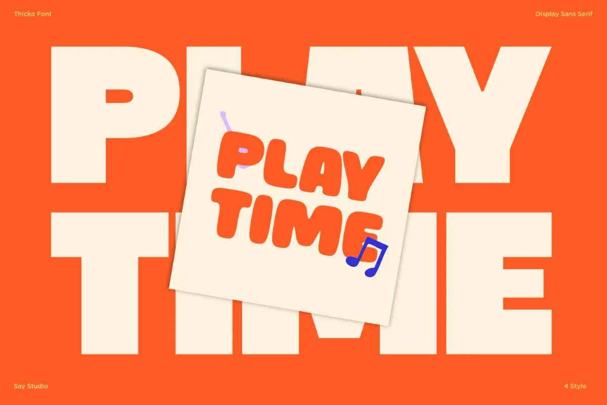 Thicko - Bold Chunky Font