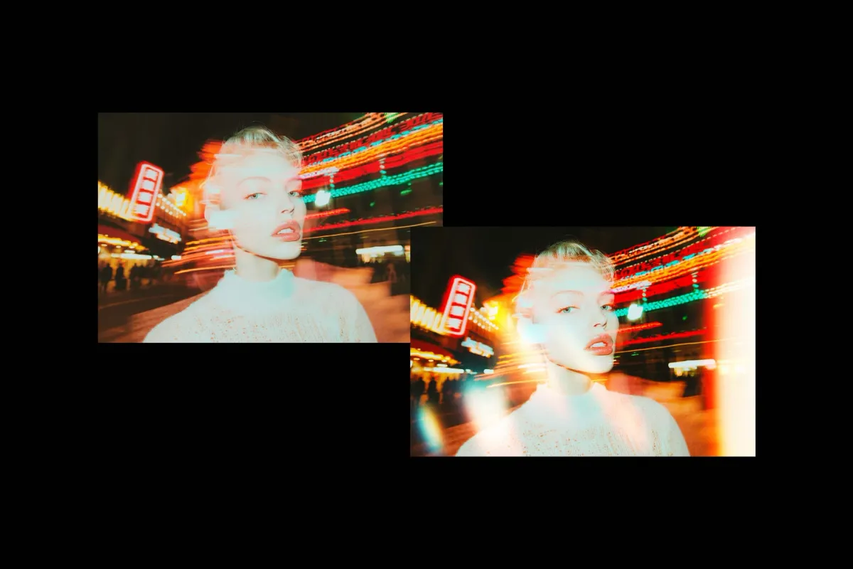 Light Leaks Overlay Photo Effect