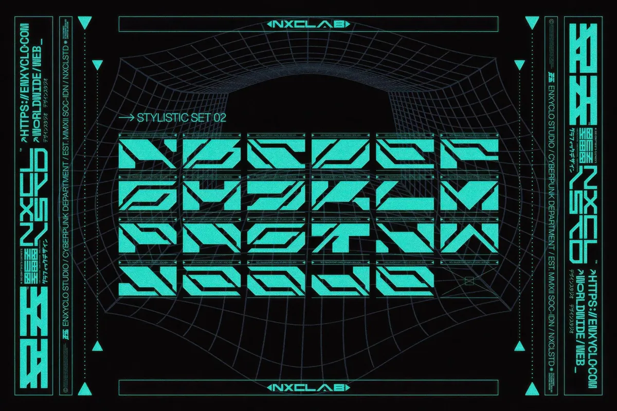 NCL Raxor — Futuristic Cyberpunk Font