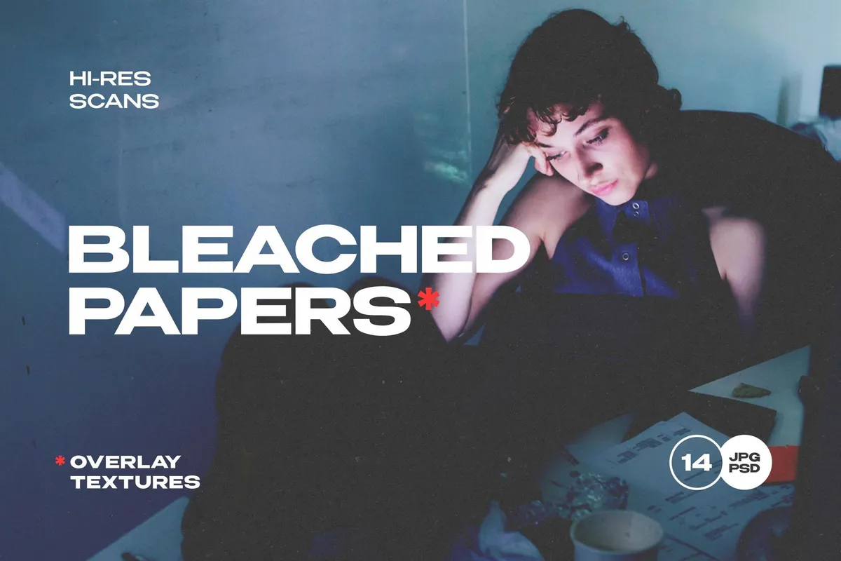 Bleached Paper Overlays Collection