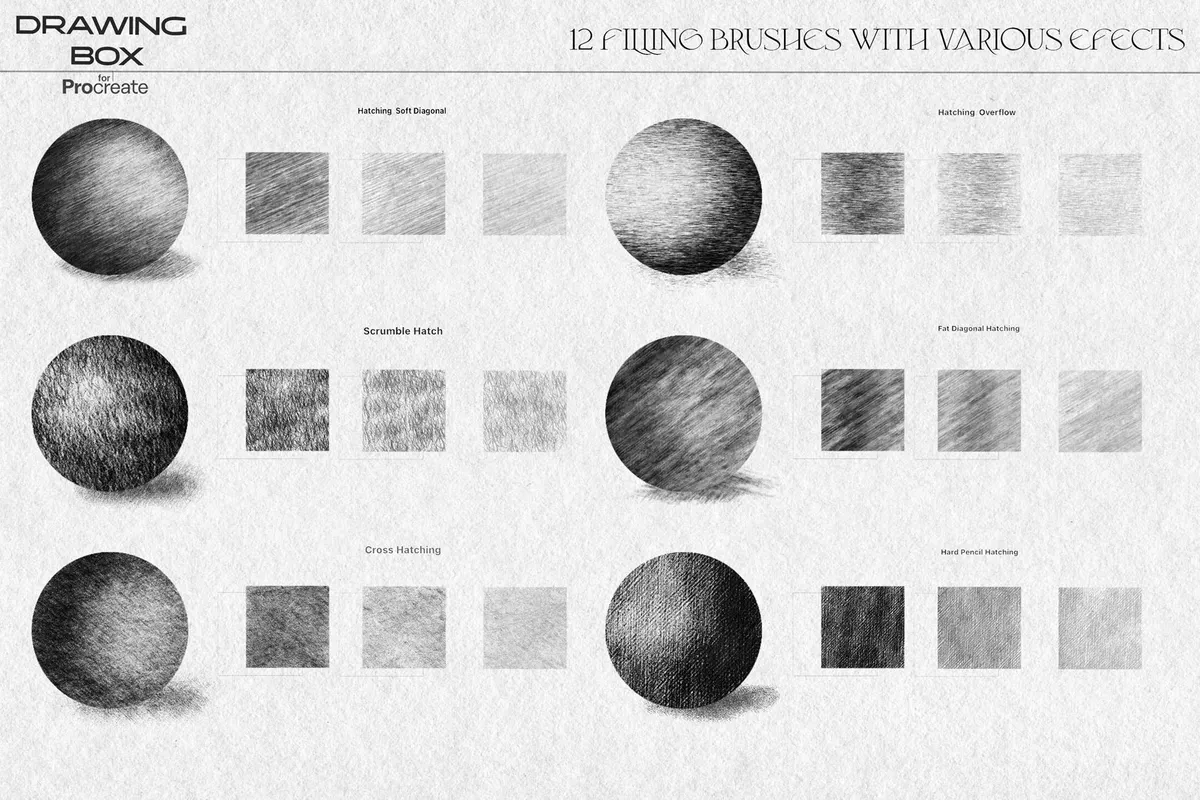 Drawing Box Pencils — Procreate Brushes