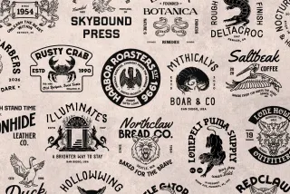 Vintage Logo and Badge Collection