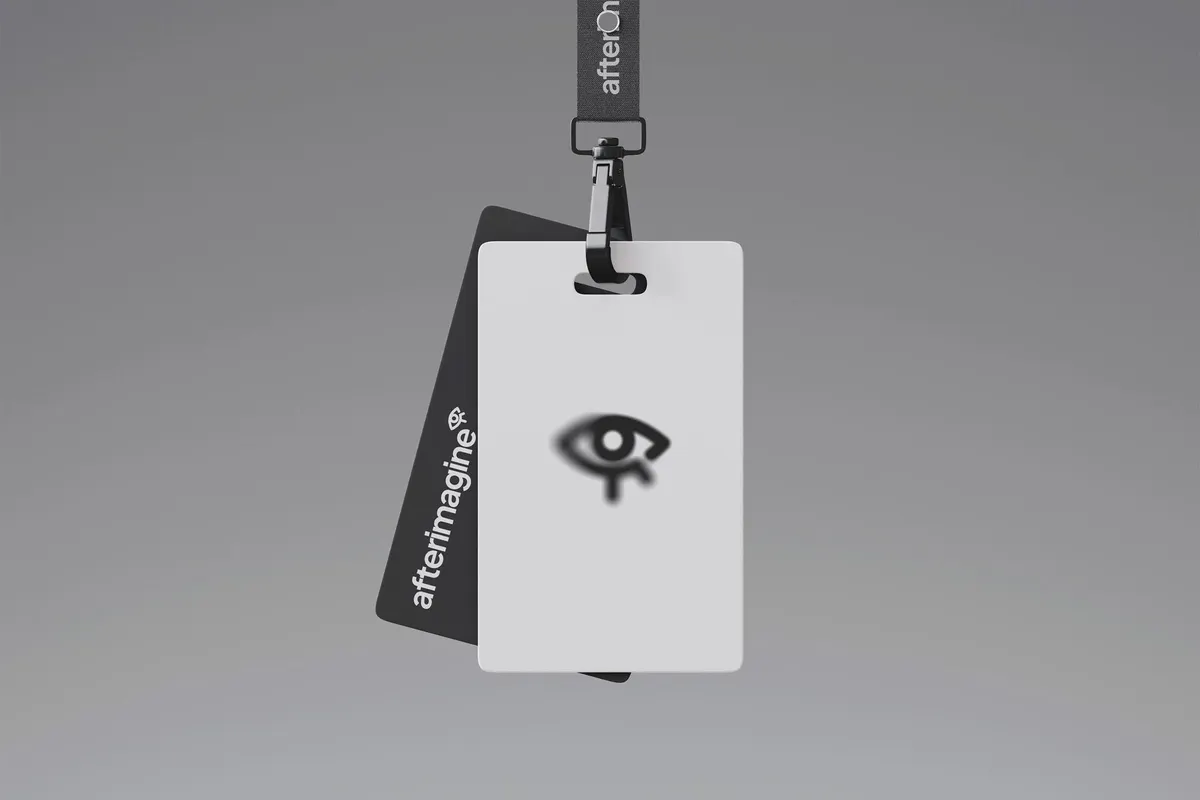 Overlapped ID Cards Mockup