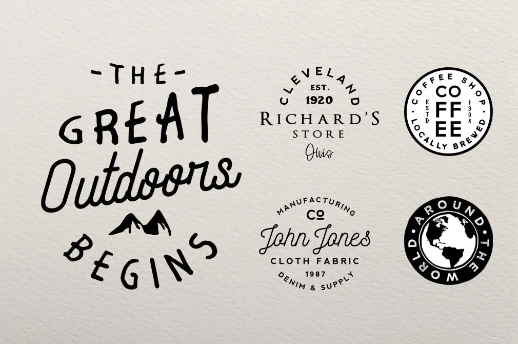 Retro Badges Templates