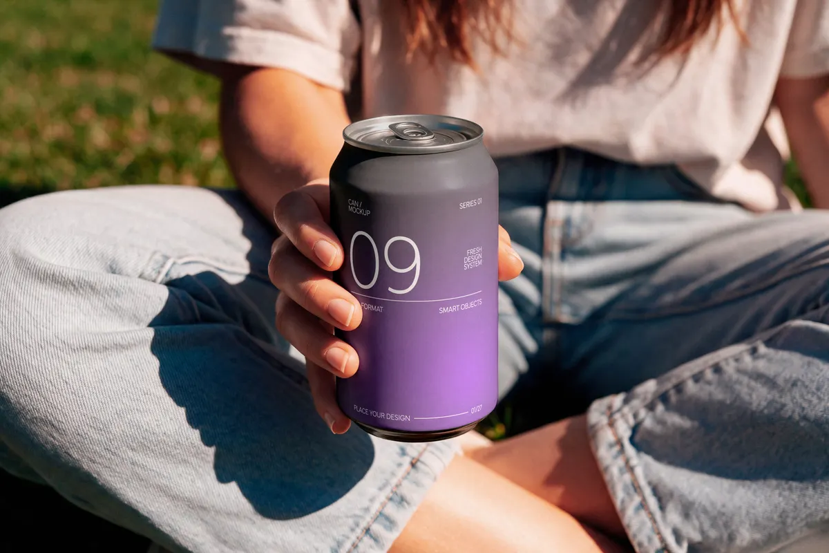 Sunny Picnic Can Mockup