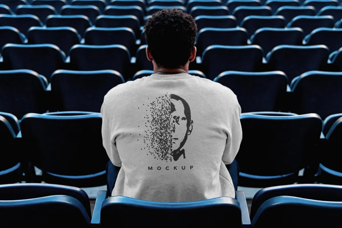 Back View Sweatshirt Mockup