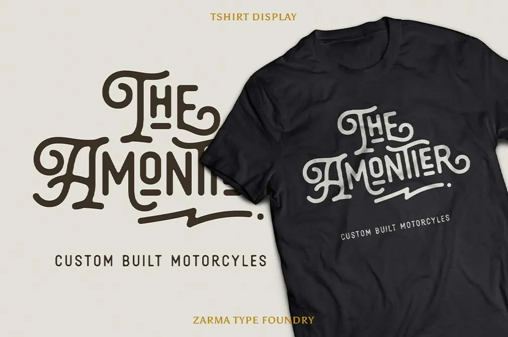 Thourenz — Monoline Vintage Font