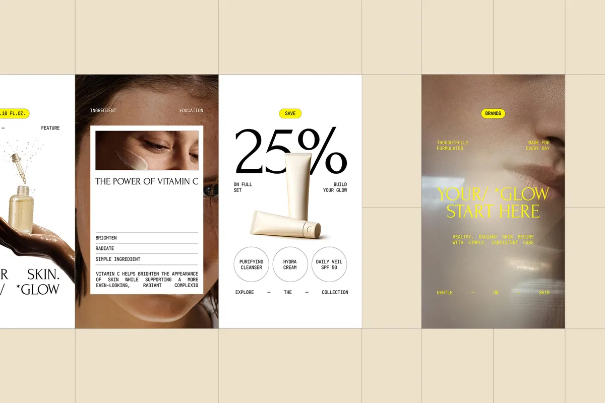 Skincare Instagram Canva & Affinity Template - Luura