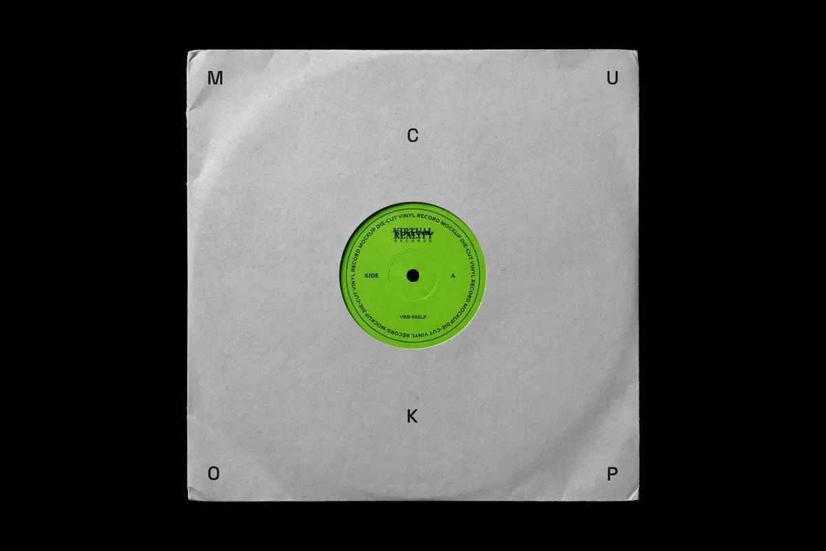 Die-Cut Vinyl Cover Mockup