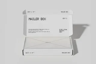 Opened Mailer Box Mockup