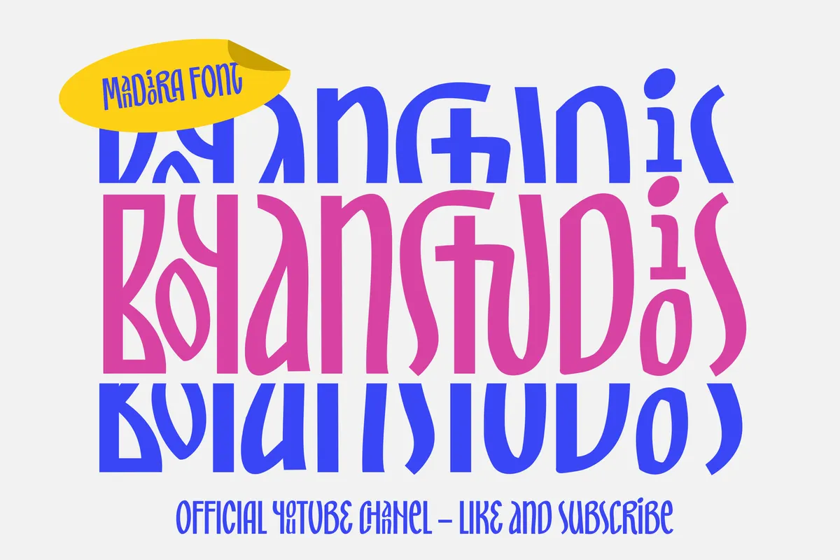 Mandiora - Stacked Ligature Display Font