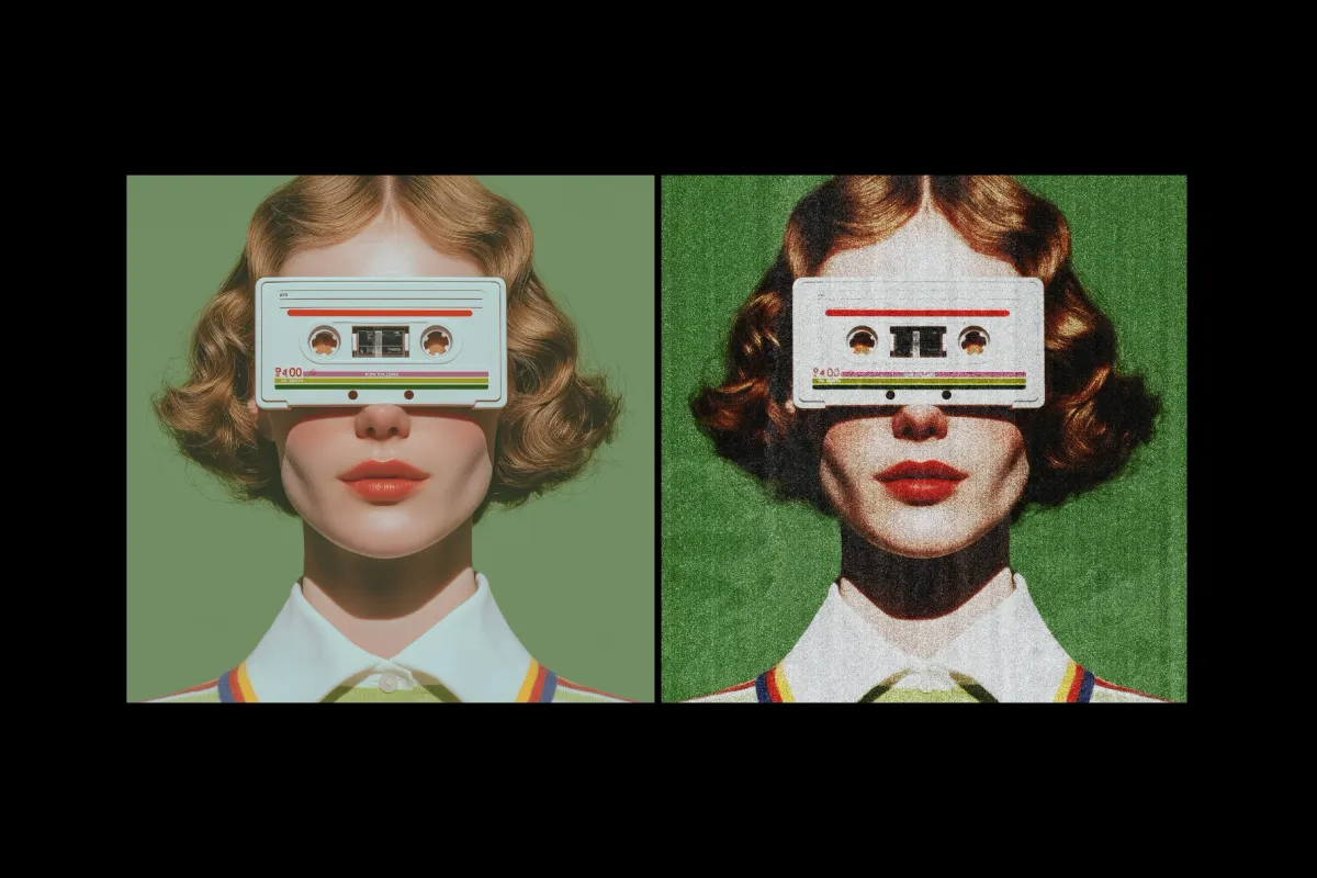 Cardboard Print Photo Effect