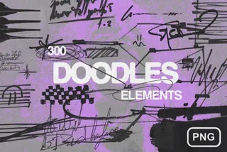 300 Doodles Elements