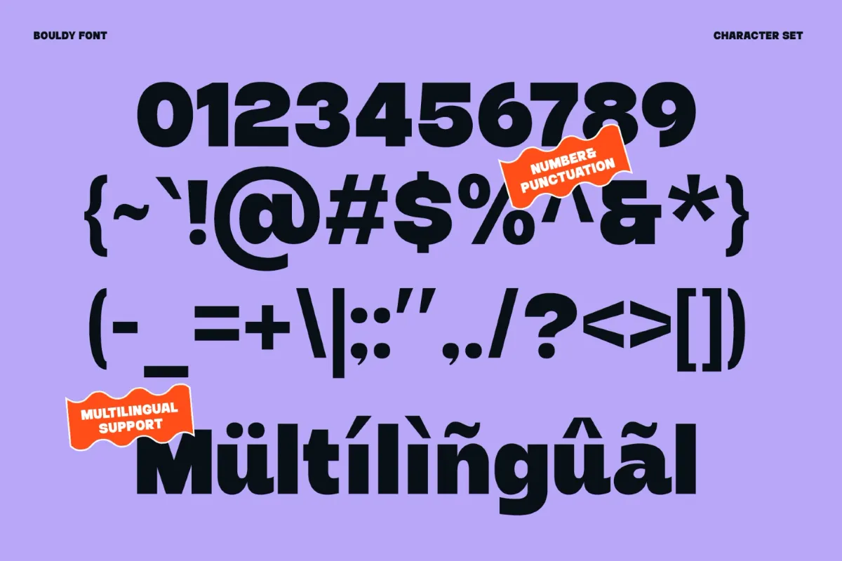 Bouldy - Bold Sans Serif Font