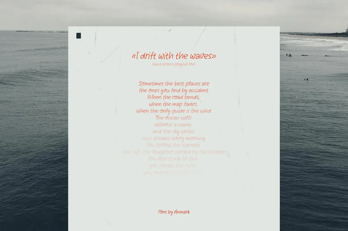 Breezy Lines — Handwritten Font