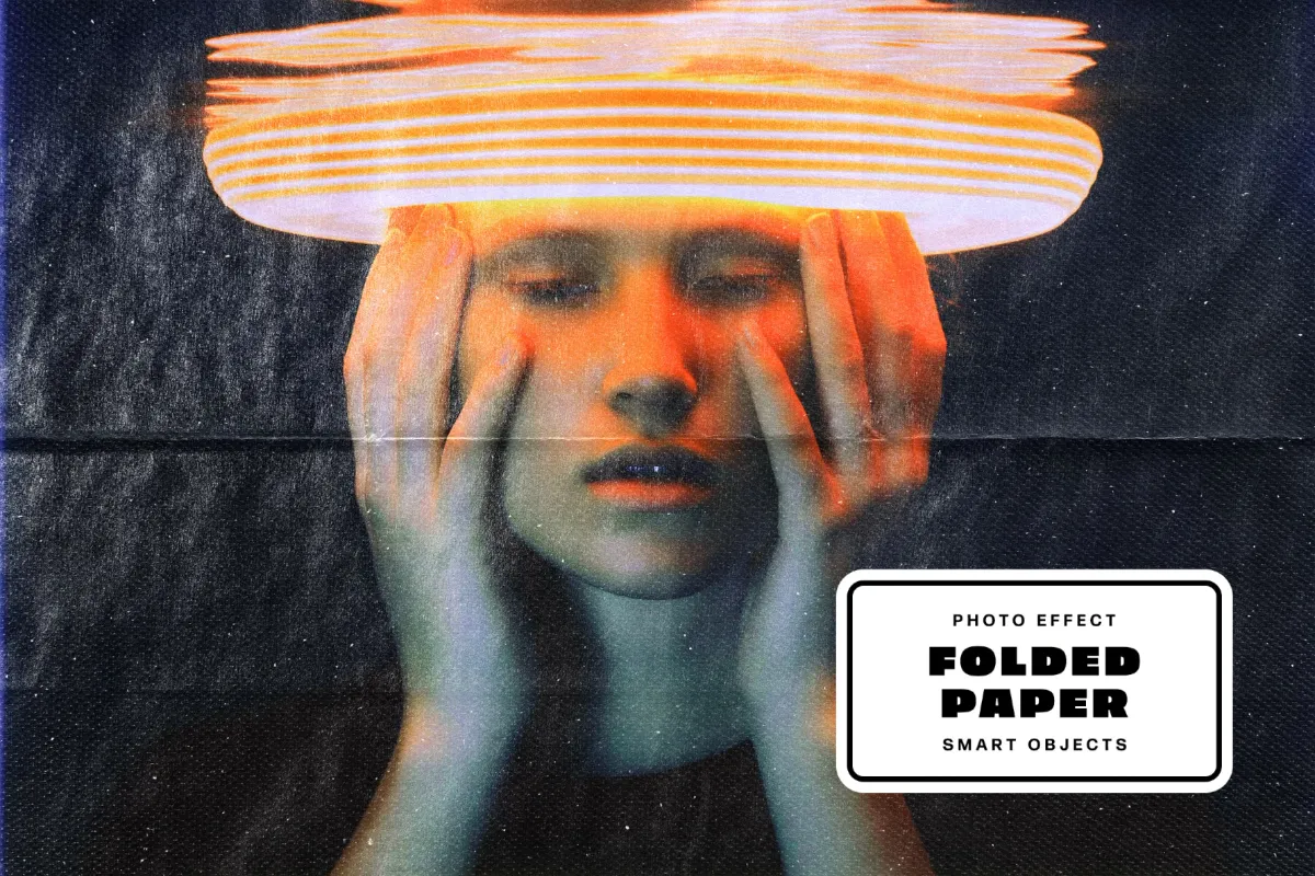 Folded Paper Photo Effect