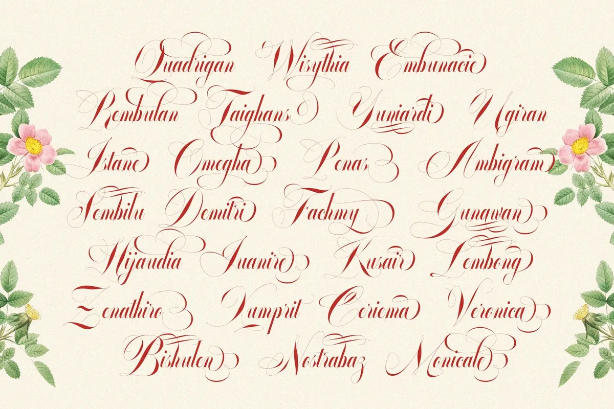 GLOWING ROMANCE — Luxury Calligraphy Font