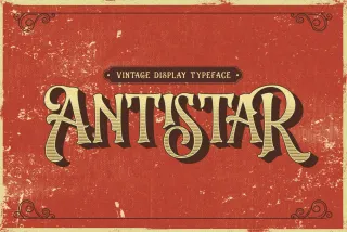 Antistar - Vintage Display Font