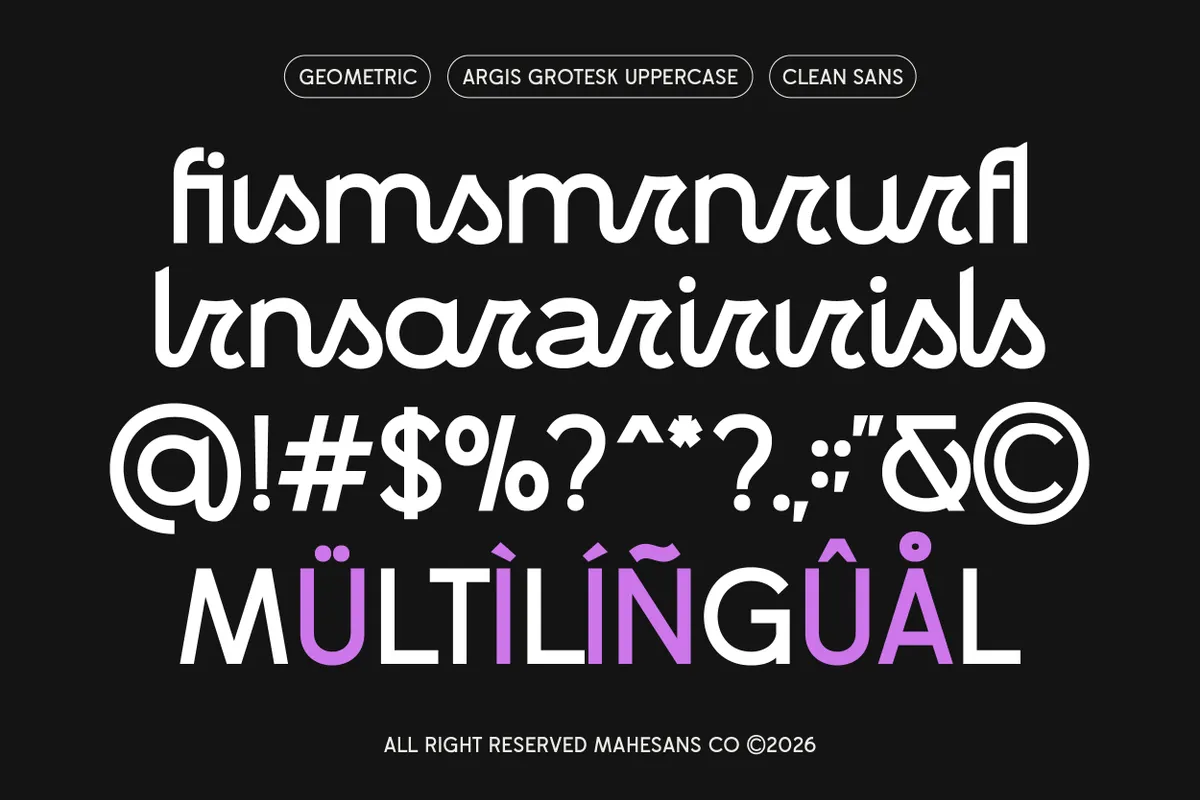 Argis Grotesk - Playful Geometric Sans