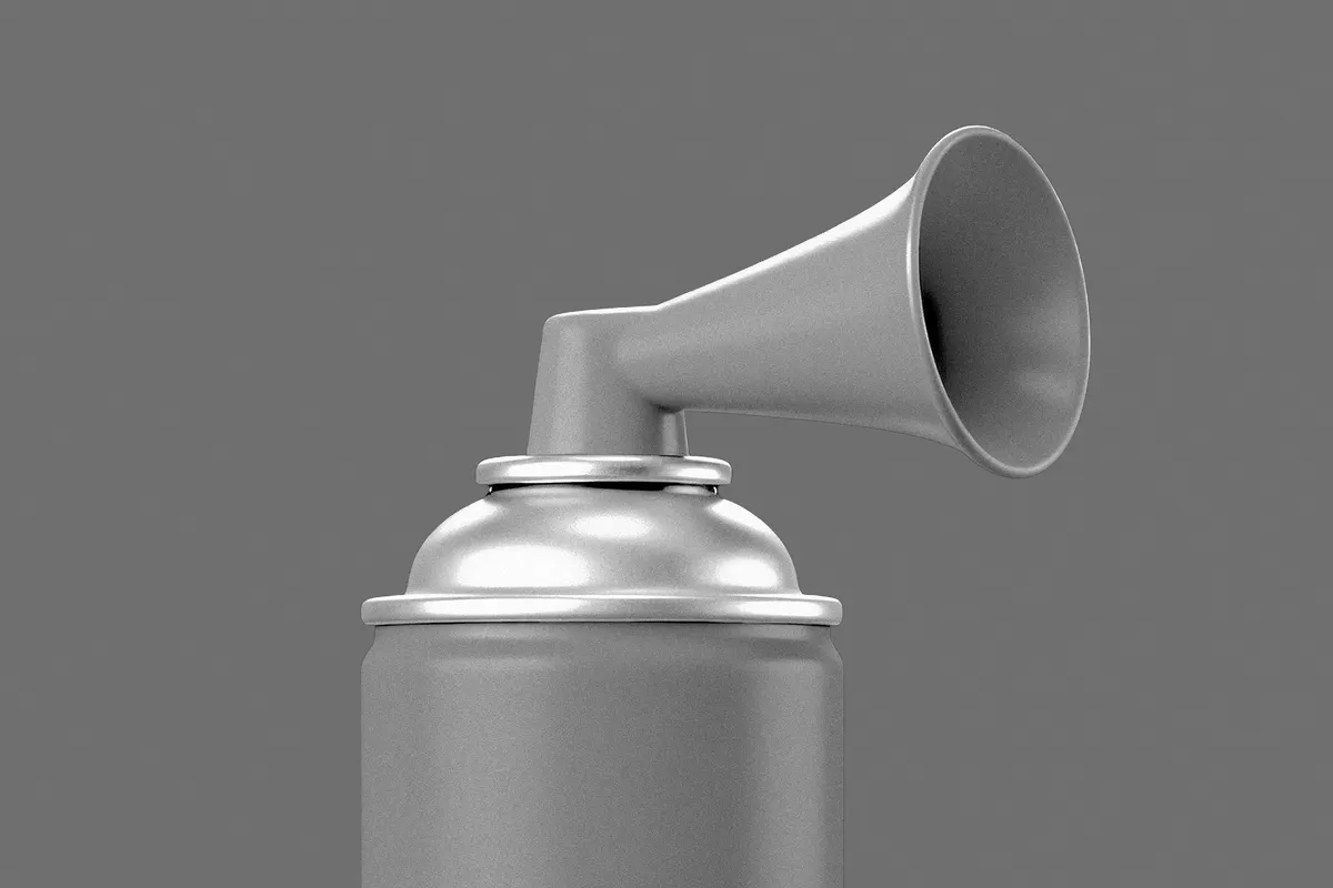Air Horn Mockup