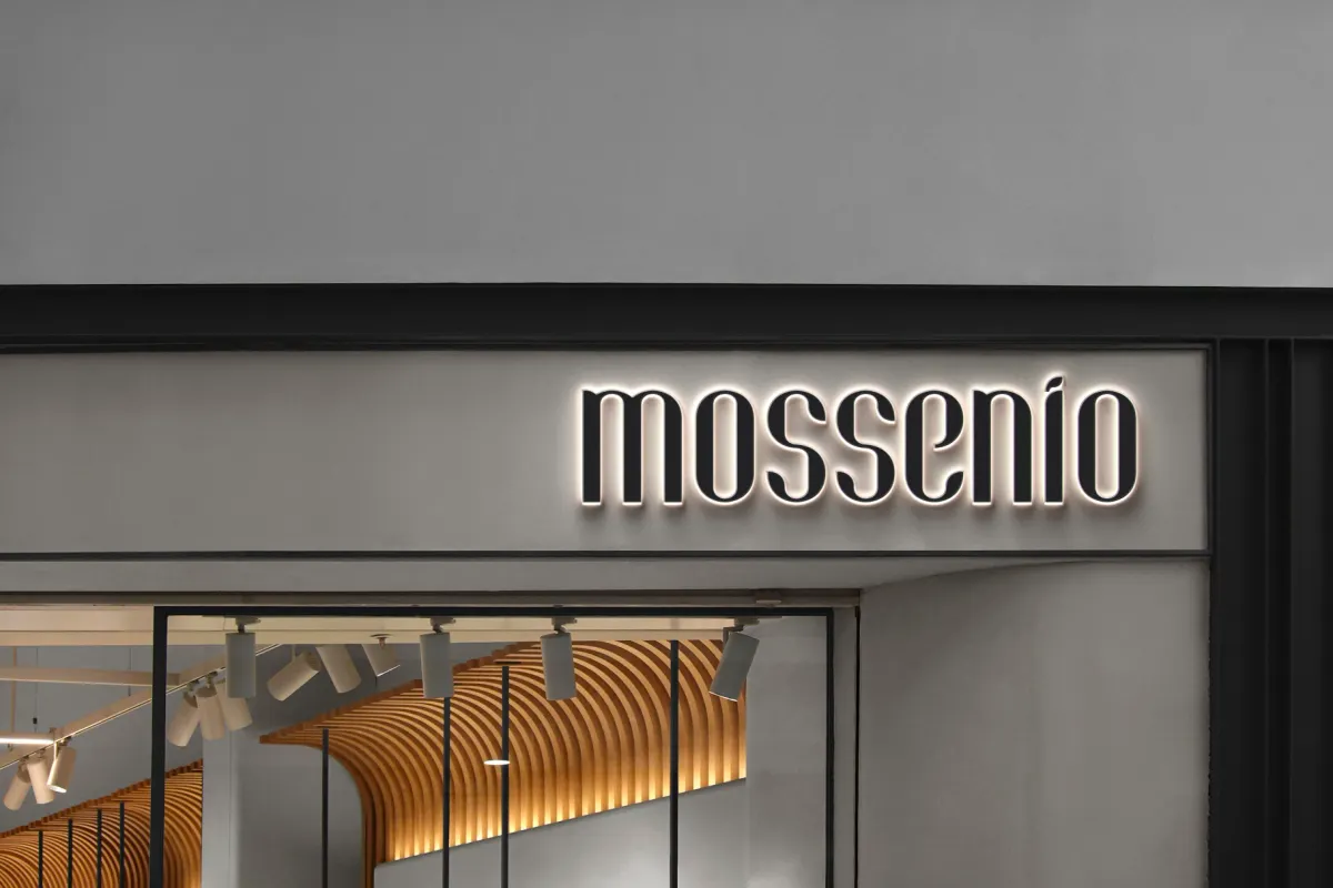 Mall Store Light Signage Mockup