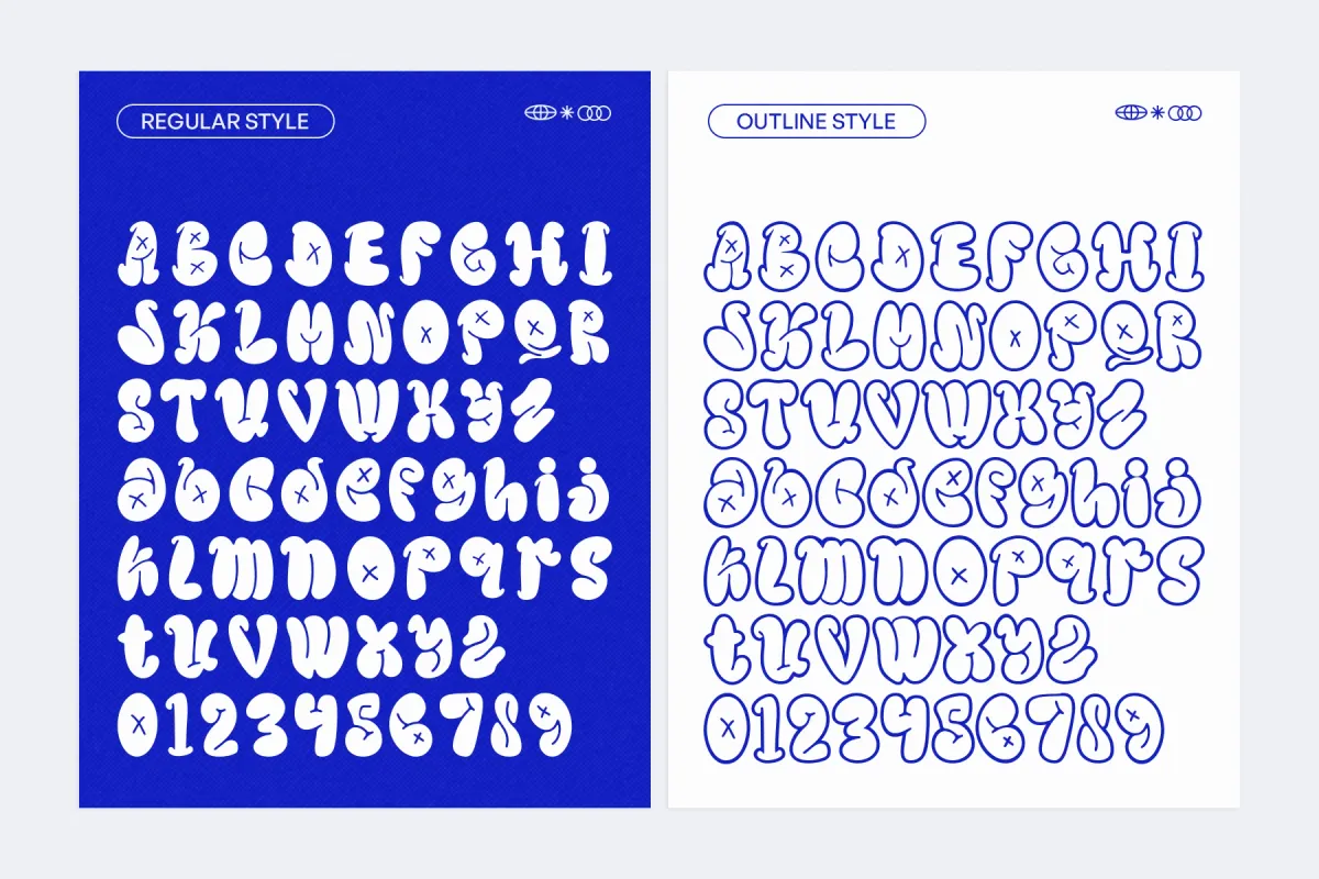 Bavolen - Bubble Graffiti Display Font
