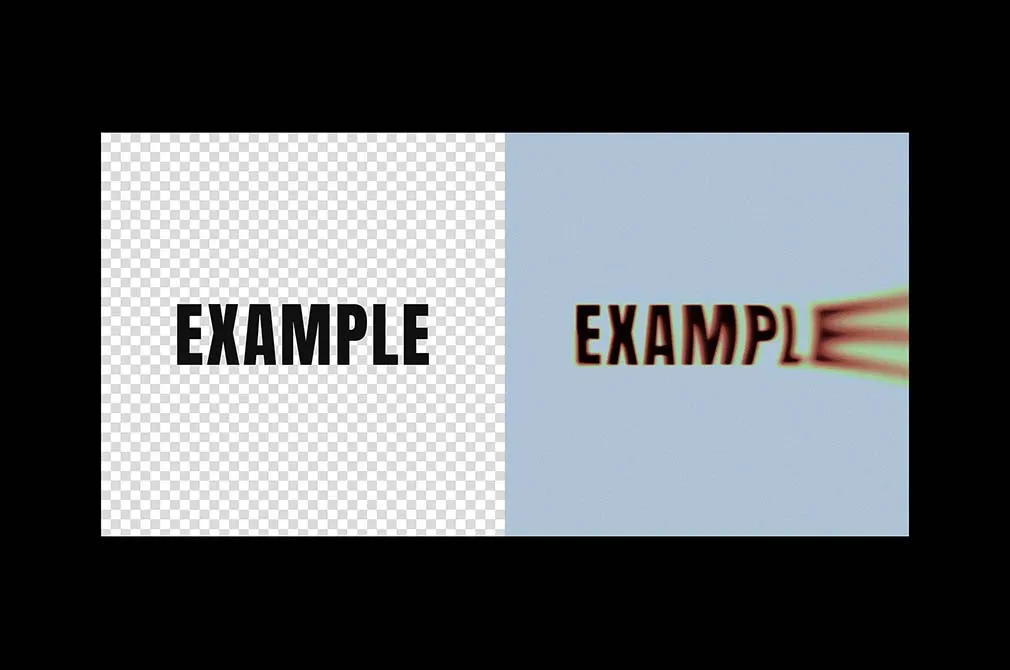 Leaking Text Effect