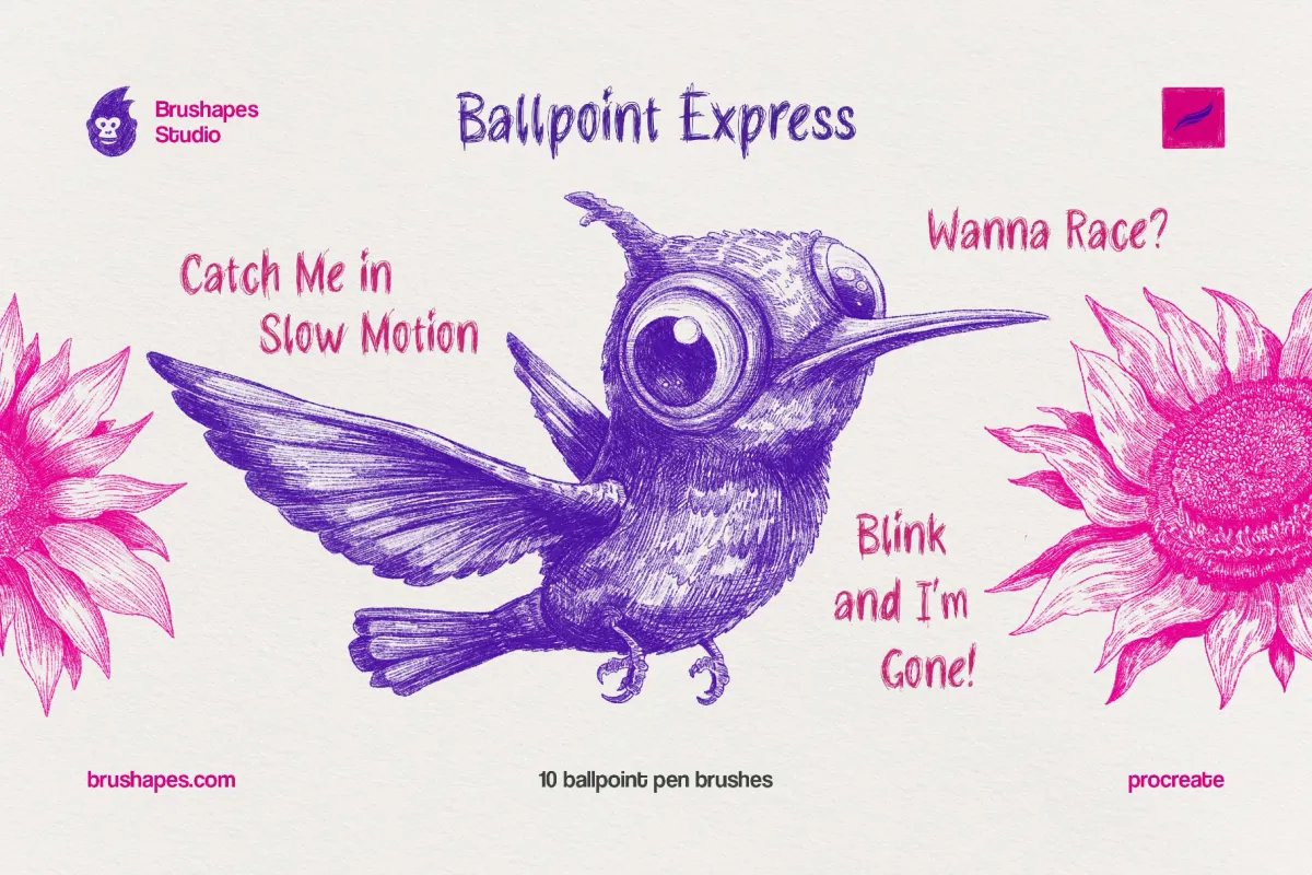 Ballpoint Pen Procreate Brushes