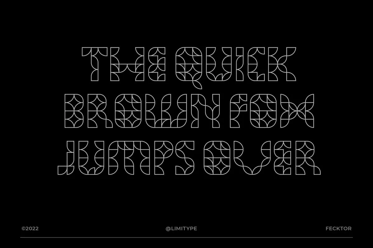Fecktor — Modern Art Deco Font