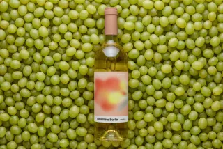 White Wine Bottle Mockup