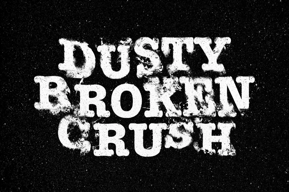 Broken Distort Text Effect