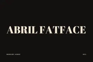 Abril Fatface - Free Font