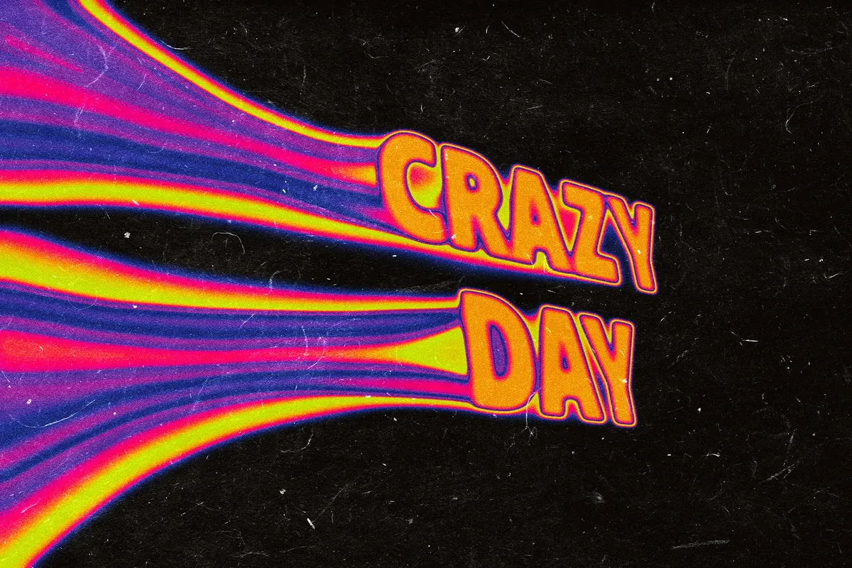 Acid Smeared Text Effect