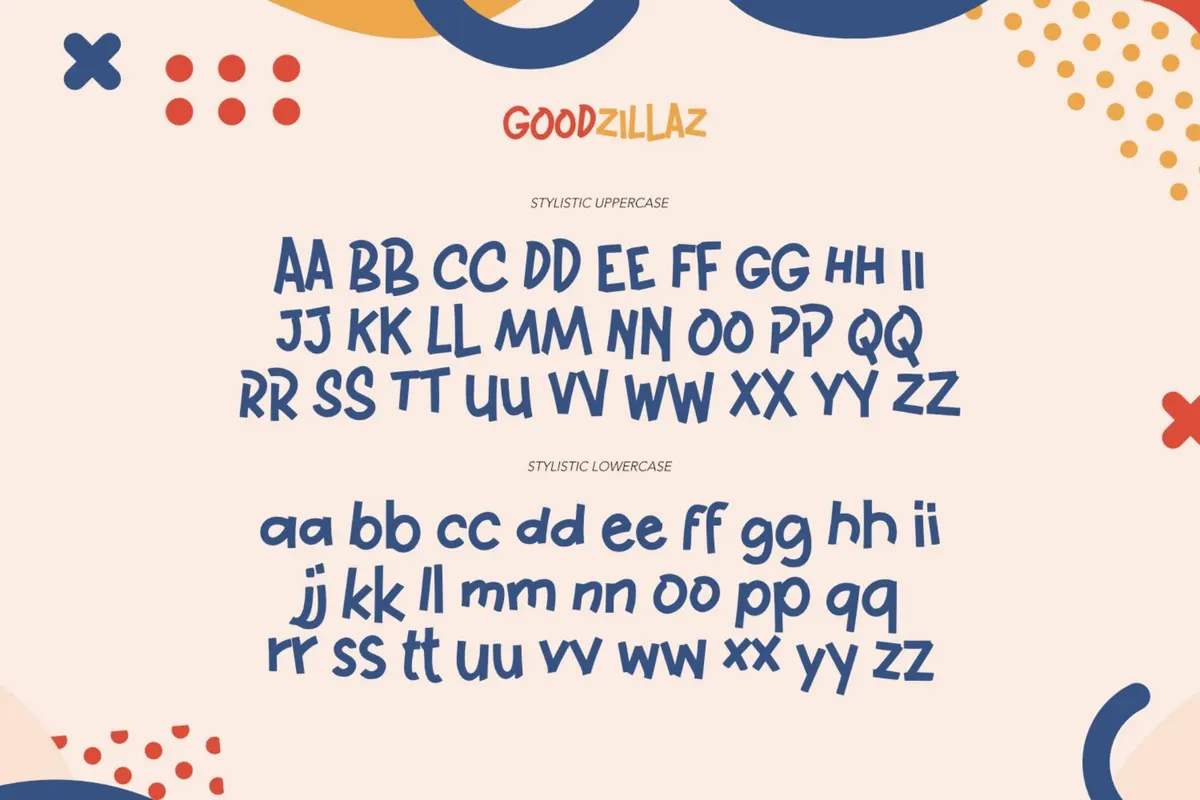 Goodzillaz - Kids Font