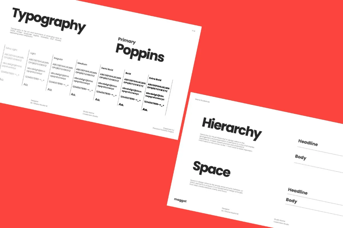 Modern Brand Guidelines PowerPoint Template