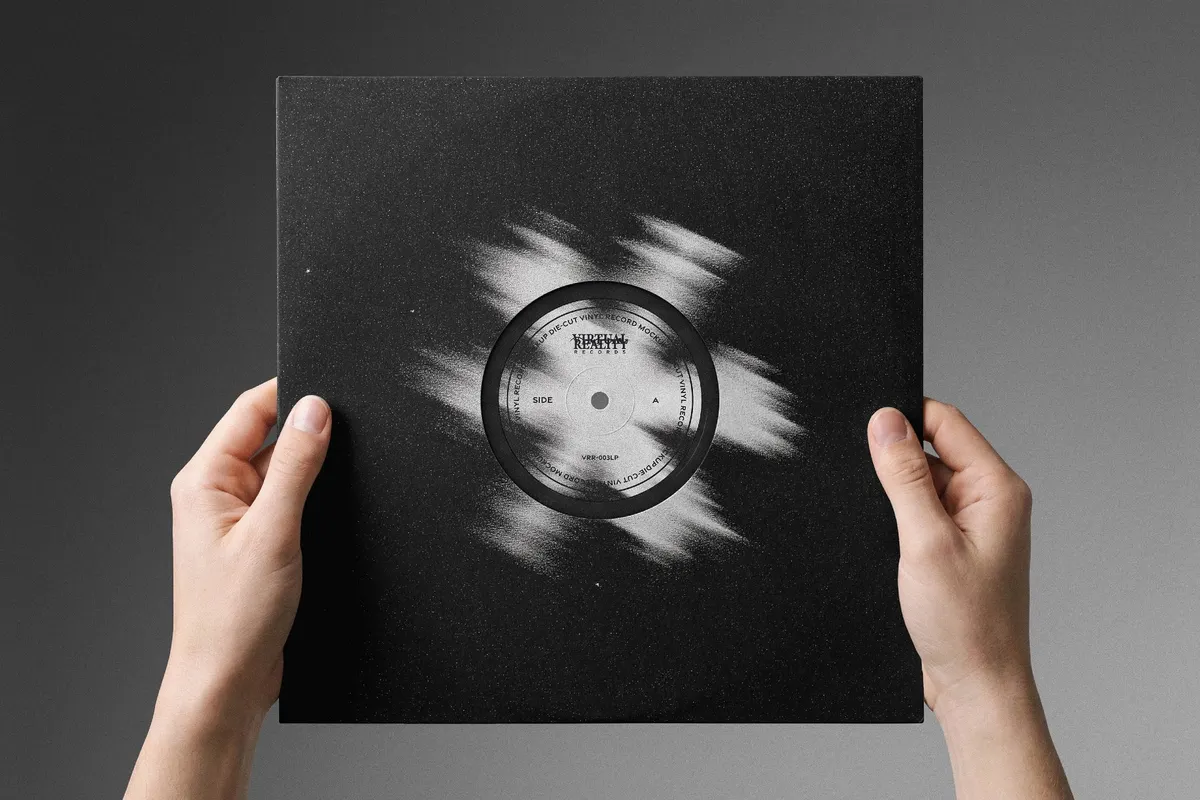 Die-Cut Vinyl Cover Mockup