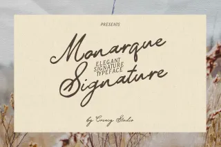 Monarque Signature - Elegant Script Font