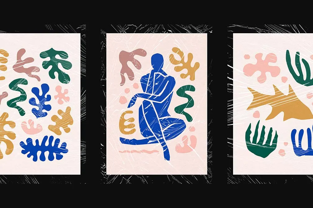Wrapped A4 Poster Mockup