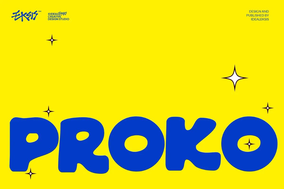 Proko - Playful Display Font