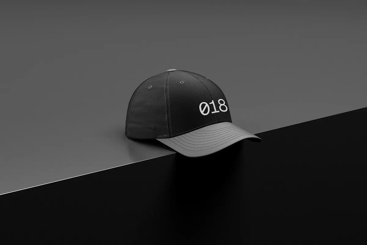 Angled Cap Mockup