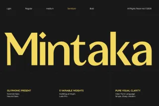 GC Mintaka - Modern Geometric Sans Font