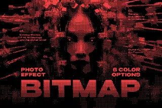 Dither Bitmap Photo Effect