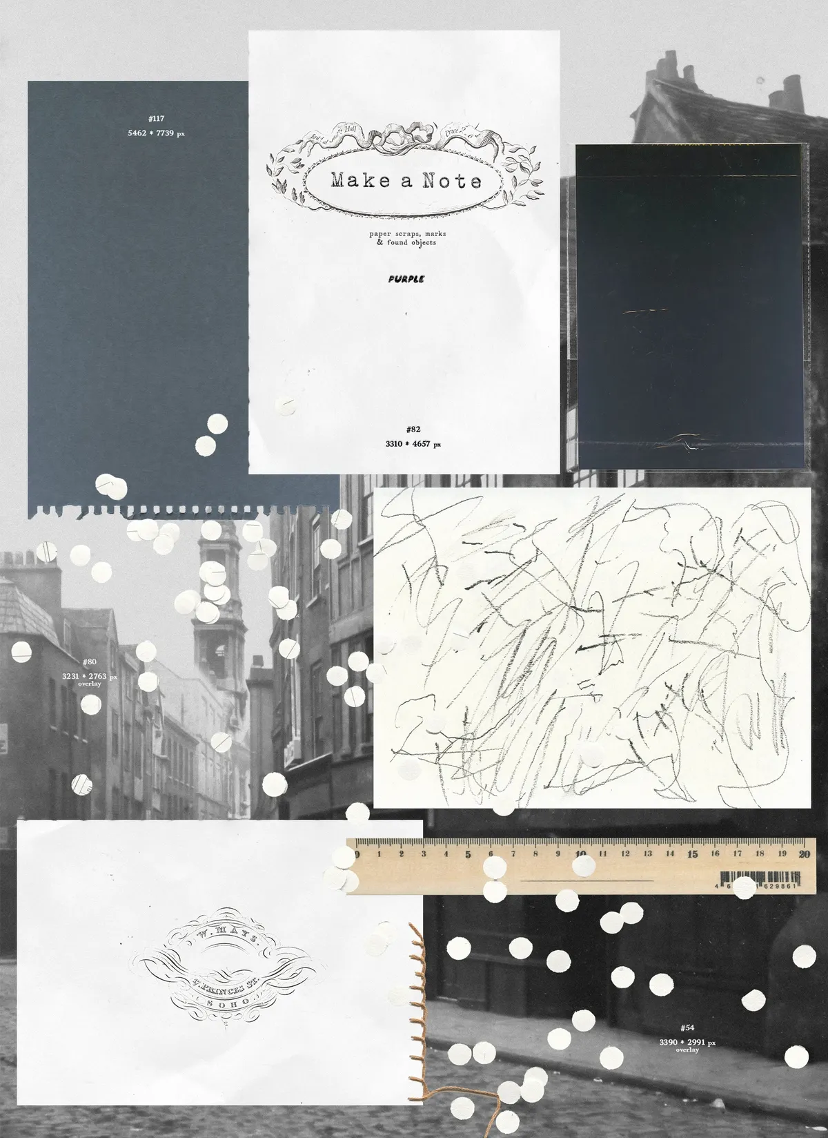 Make a Note Paper & Collage Elements