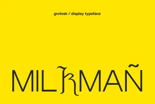 Milkman Combination Display Font