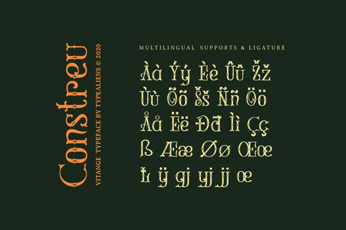 Constreu - Vintage Victorian Font