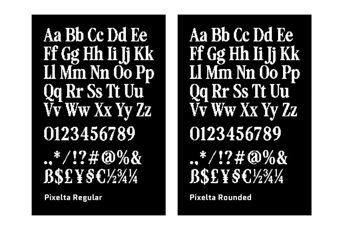 Pixelta – Bold Serif Pixel Font