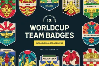 World Cup Team Badges Collection
