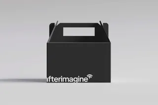 Takeaway Box Front View Mockup