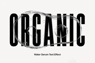 Water Serum Text Effect